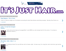 Tablet Screenshot of itsjusthair.com